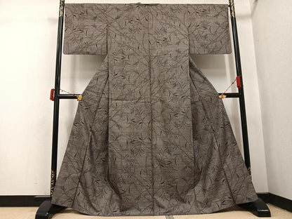 平和屋着物●本場大島紬　カタス9マルキ　薄文　正絹　逸品　AABI7326ph
