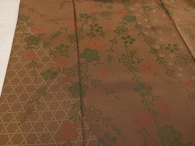 平和屋着物●訪問着　草花文　正絹　逸品　AABI7329ph