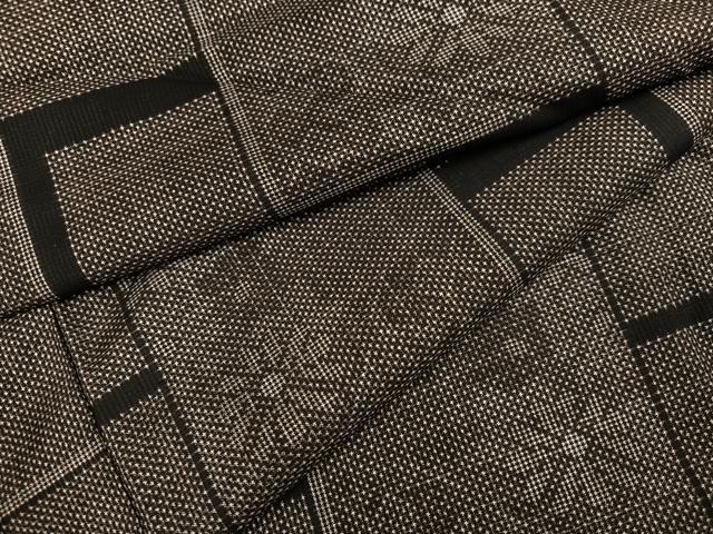平和屋着物●本場大島紬　一元絣　色紙花文　正絹　逸品　AABI7333ph
