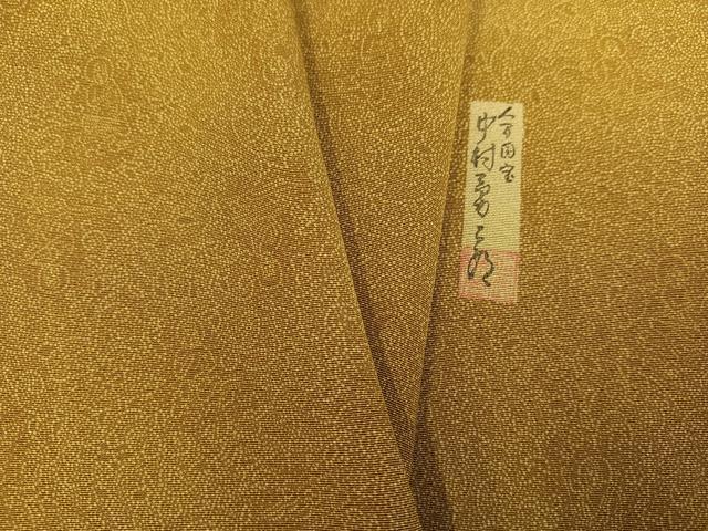 平和屋着物●重要無形文化財　人間国宝　中村勇二郎　江戸小紋　国宝平等院雲中供養菩薩像五十二　正絹　逸品　AABI7335ph