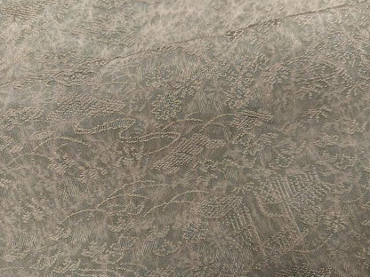 平和屋着物●お召　草花文　正絹　逸品　AABI7339ph