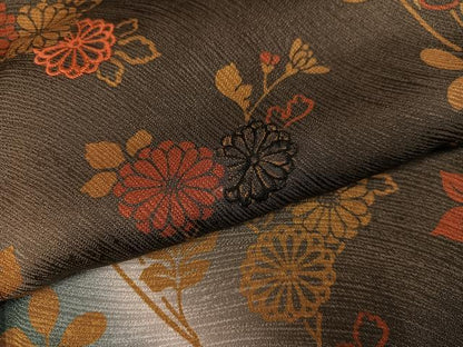 平和屋着物●訪問着　刺繍　草花舞蝶文　暈し染め　正絹　逸品　AABI7344ph