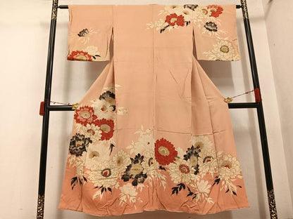 平和屋着物●アンティーク　大正ロマン　訪問着　花尽くし　金彩　正絹　逸品　AABI7347ph