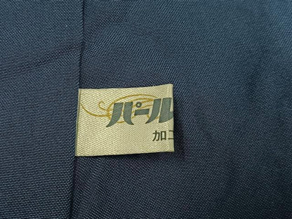 平和屋着物●本塩沢　みじん格子　正絹　逸品　AABI7350ph