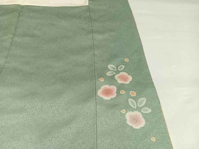 平和屋着物●訪問着　作家物　泰常　駒刺繍　絞り　金彩　金通し地　正絹　逸品　AABI7351ph
