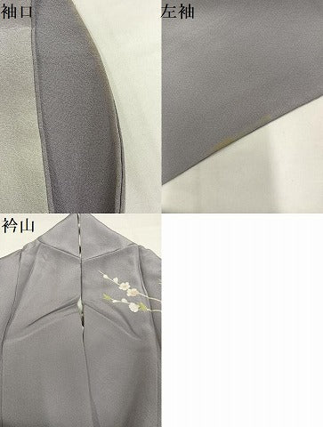 平和屋着物●宝生富美子　訪問着　友禅　梅松文　暈し染め　正絹　逸品　AABI7355ph