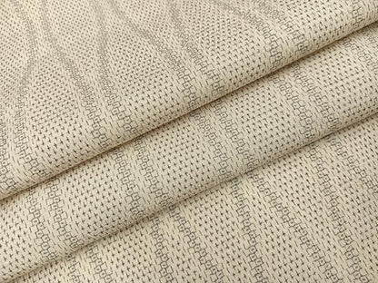 平和屋着物●白鷹お召　110亀甲　立涌文　正絹　逸品　AABI7376ph
