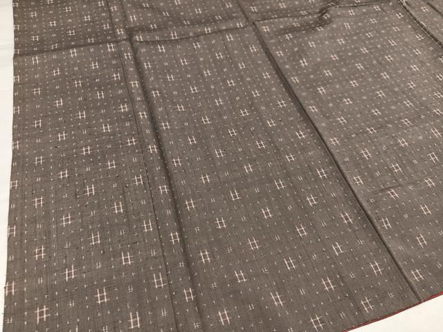 平和屋着物●結城紬　奥順　はたおり娘　手緒里　証紙付き　正絹　逸品　AABI7378ph