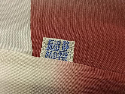 平和屋着物●結城紬　奥順　はたおり娘　手緒里　証紙付き　正絹　逸品　AABI7378ph