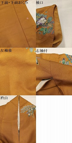 平和屋着物●染色作家　林淳一　訪問着　辻が花　絞り　暈し染め　金彩　正絹　逸品　AABI7389ph