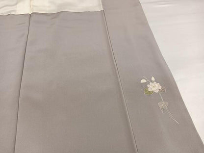 平和屋着物●訪問着　友禅　作家物　枝花文　暈し染め　正絹　逸品　AABI7390ph