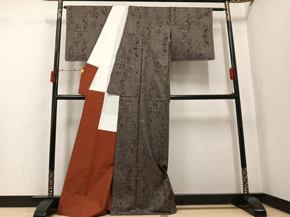 平和屋着物●本場大島紬　一元7マルキ　正絹　逸品　未使用　AABI7398ph
