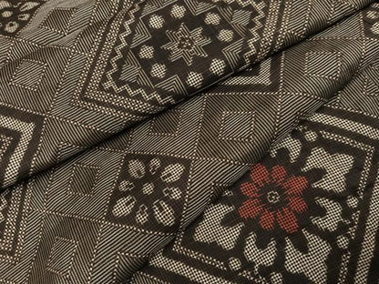 平和屋着物●本場大島紬　龍郷絣　正絹　逸品　AABI7410ph