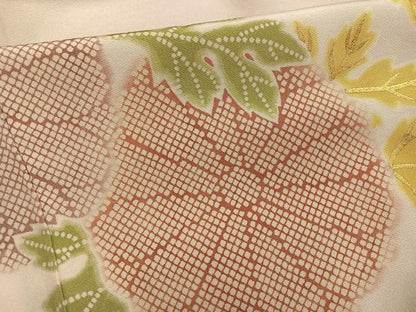 平和屋着物●豪華色留袖　駒刺繍　菊　暈し染め　金彩　正絹　逸品　AABI7413ph