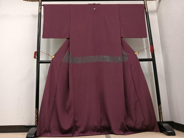 平和屋着物●江戸小紋　極小角通し　正絹　逸品　AABI7415ph