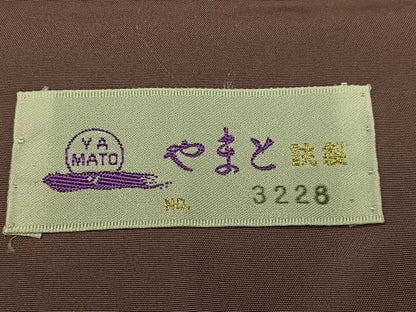平和屋着物●本場大島紬　更紗唐草文　やまと誂製　正絹　逸品　未使用　AABI7427ph