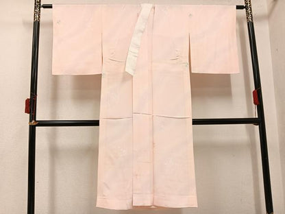 平和屋着物●長襦袢　無双仕立て　草花文　暈し染め　正絹　逸品　未使用　AABI7441ph