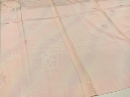 平和屋着物●長襦袢　無双仕立て　草花文　暈し染め　正絹　逸品　未使用　AABI7441ph