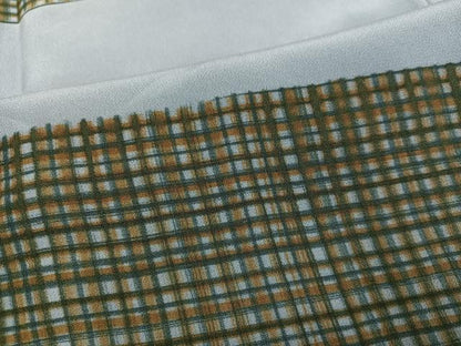 平和屋着物●男性　長襦袢　袷　鷹　松　正絹　逸品　AABI7454ph