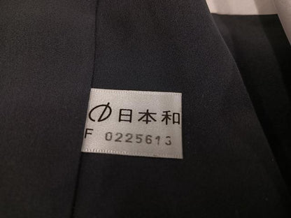平和屋着物●お召　縞　正絹　逸品　AABI7459ph