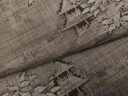平和屋着物●本場大島紬　カタス9マルキ　風景草木文　正絹　逸品　AABI7472ph
