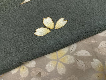 平和屋着物●訪問着　舞桜文　暈し染め　金彩　正絹　逸品　AABI7473ph