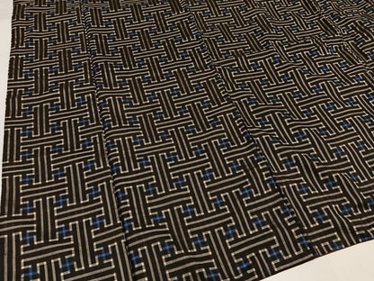 平和屋着物●本場大島紬　龍郷絣　秋名バラ　正絹　逸品　AABI7479ph