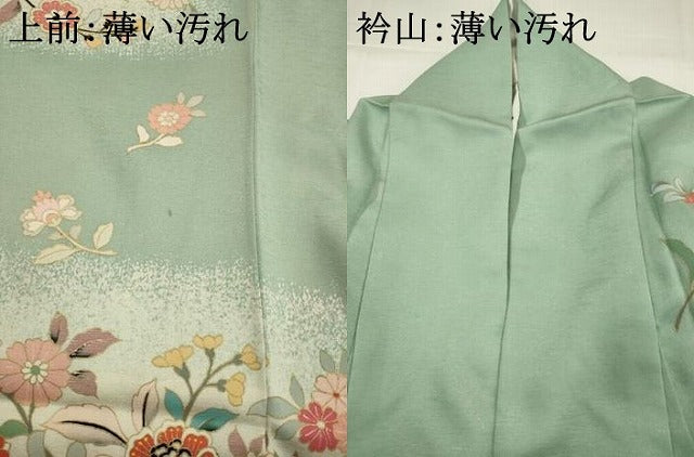 平和屋着物■訪問着　枝花文　金彩　正絹　逸品　AABI7483br