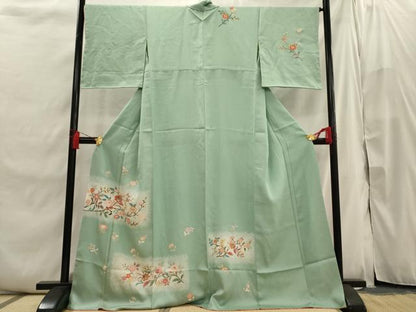 平和屋着物■訪問着　枝花文　金彩　正絹　逸品　AABI7483br