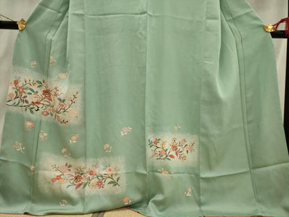 平和屋着物■訪問着　枝花文　金彩　正絹　逸品　AABI7483br