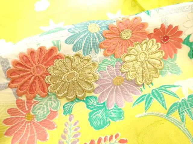 平和屋着物＊夏物　訪問着　絽　吉祥花文　銀彩　正絹　逸品　AABC6898jd 平和屋着物＊夏物 小紋 絽 絞り 切り嵌め吉祥文 正絹 逸品 AABF6898jd