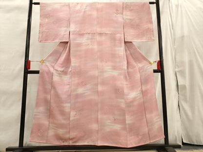 平和屋着物■上質な小紋 霞仕覆文 地紋起こし 暈し染め 正絹 逸品 AABI7495br