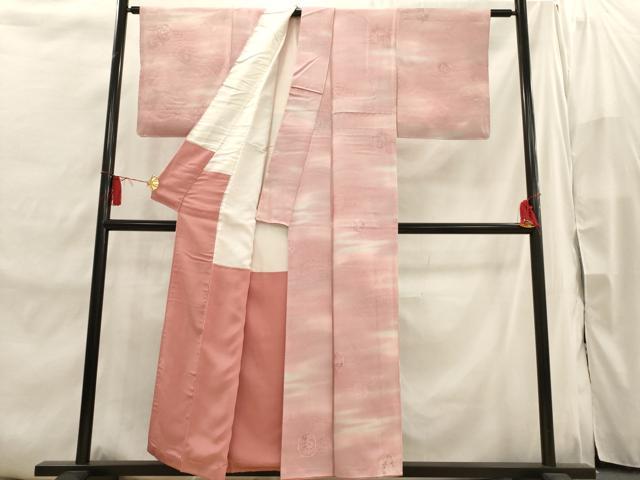 平和屋着物■上質な小紋 霞仕覆文 地紋起こし 暈し染め 正絹 逸品 AABI7495br