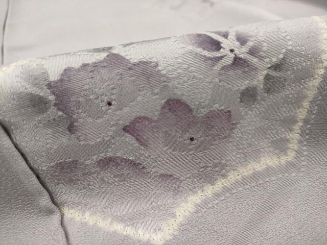 平和屋着物■上質な小紋　絞り　地紙花文　正絹　逸品　AABI7496br