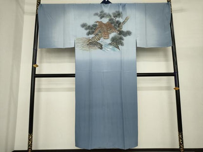 平和屋着物●男性　長襦袢　袷　暈し染め　正絹　逸品　AABI7526ck
