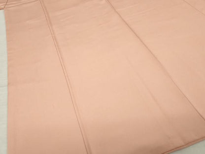 平和屋着物●上質な色無地　宍色　正絹　逸品　AABI7528ck