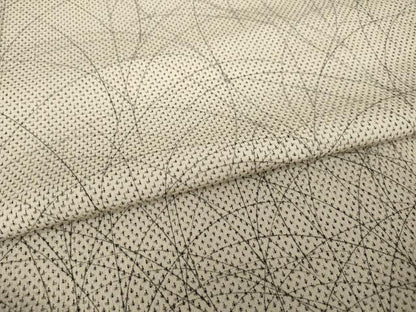 平和屋着物●本塩沢　訪問着　芝　蚊絣　正絹　逸品　AABI7538ck