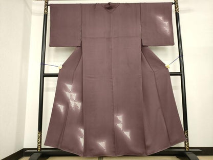 平和屋着物●訪問着　鱗文様　暈し染め　正絹　逸品　AABI7540ck