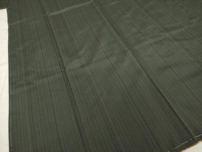 平和屋着物●上質な紬　縞　正絹　逸品　AABI7549ck