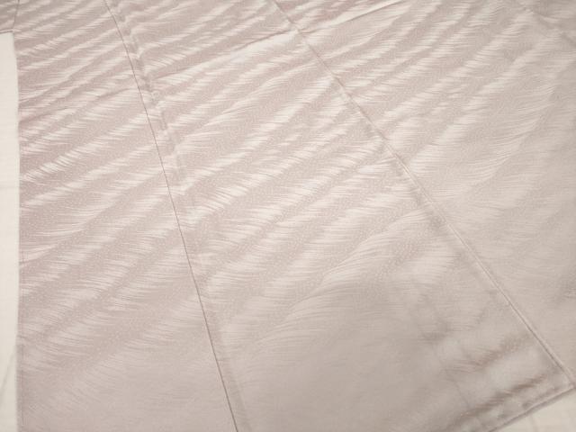 平和屋着物●上質な色無地　霞地紋　薄柿色　正絹　逸品　未使用　AABI7555ck
