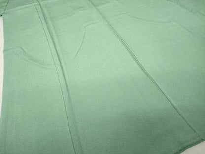 平和屋着物●上質な色無地　作家物　山鳩色　正絹　逸品　AABI7559ck