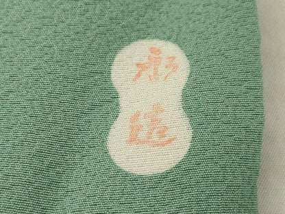 平和屋着物●上質な色無地　作家物　山鳩色　正絹　逸品　AABI7559ck