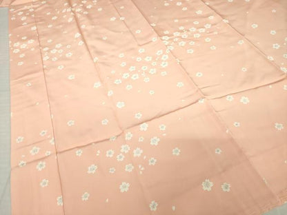 平和屋着物●長襦袢　袷　舞桜文　鈴乃屋扱い　正絹　逸品　AABI7574ck