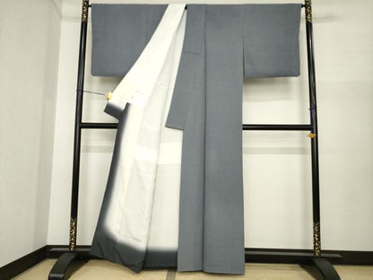 平和屋着物●江戸小紋　角通し　正絹　逸品　AABI7583ck