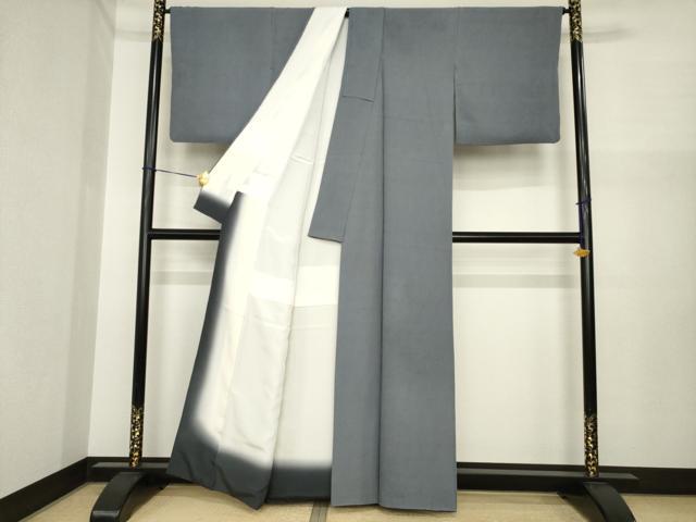 平和屋着物●江戸小紋　角通し　正絹　逸品　AABI7583ck