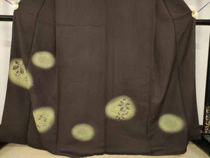 平和屋着物●訪問着　南天文　一斤染　暈し染め　正絹　逸品　AABI7589ck