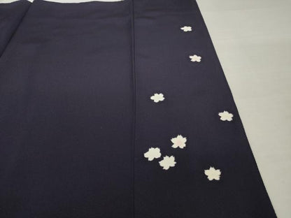 平和屋着物●訪問着　夜桜　暈し染め　銀彩　鬼しぼ縮緬　正絹　逸品　AABI7591ck