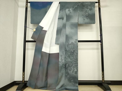 平和屋着物●絞り染色作家　藤井浩　訪問着　絞り　蔦草文　正絹　逸品　AABI7594ck
