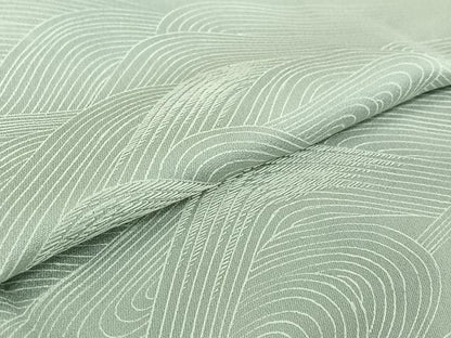 平和屋着物▽訪問着　単衣　刺繍　流水文　正絹　逸品　AABI7603jh