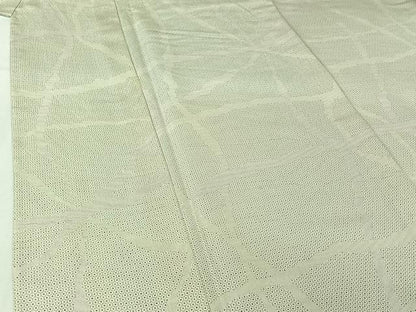 平和屋着物▽本場染大島紬　単衣　氷割れ文様　正絹　逸品　AABI7604jh